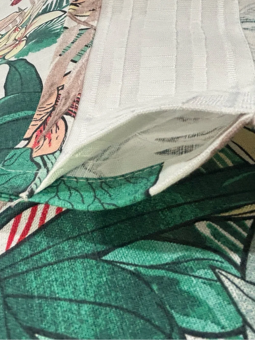 Four ikea floral tropical curtain panels never used